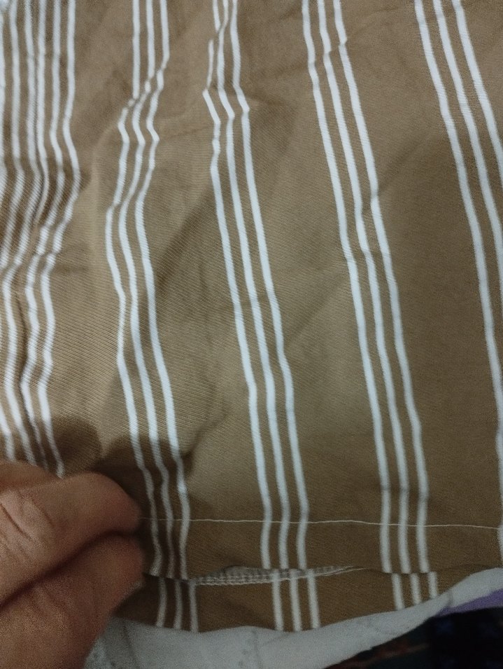 Kadın Kahverengi Keten Salaş Pilili Pantolon - Görsel 3