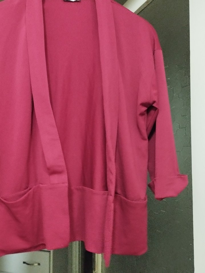 Bordo Midi Kadın dış gıyım - Görsel 5