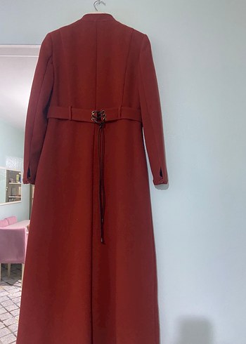 Tuğba marka Kiremit Nakışlı Fermuarlı Kadın Kaban - Görsel 4