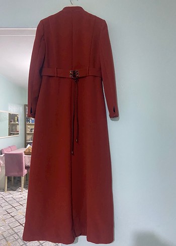 Tuğba marka Kiremit Nakışlı Fermuarlı Kadın Kaban - Görsel 5