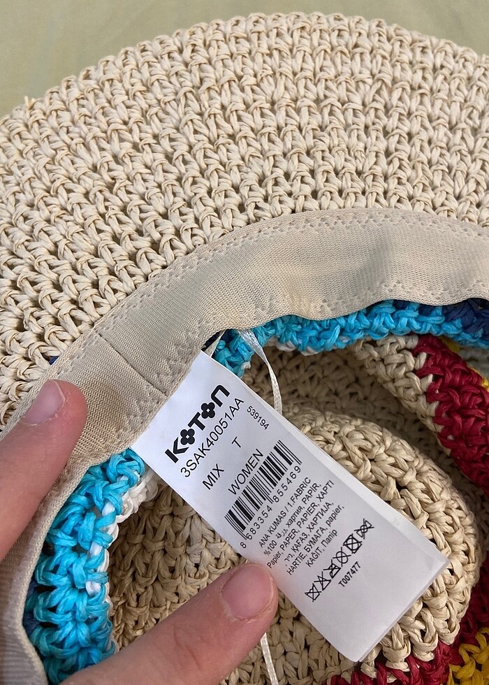 Koton hasır şapka - Görsel 2