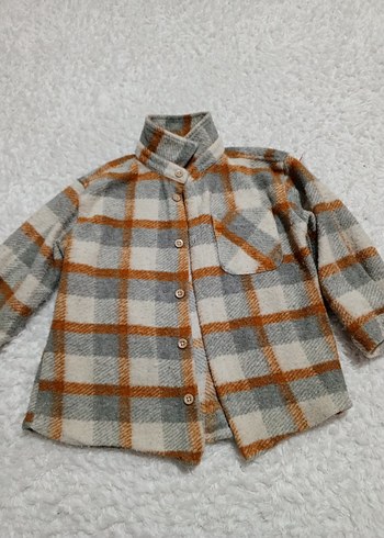 Gri Desenli Düğmeli Hamile Hırkası - Görsel 2