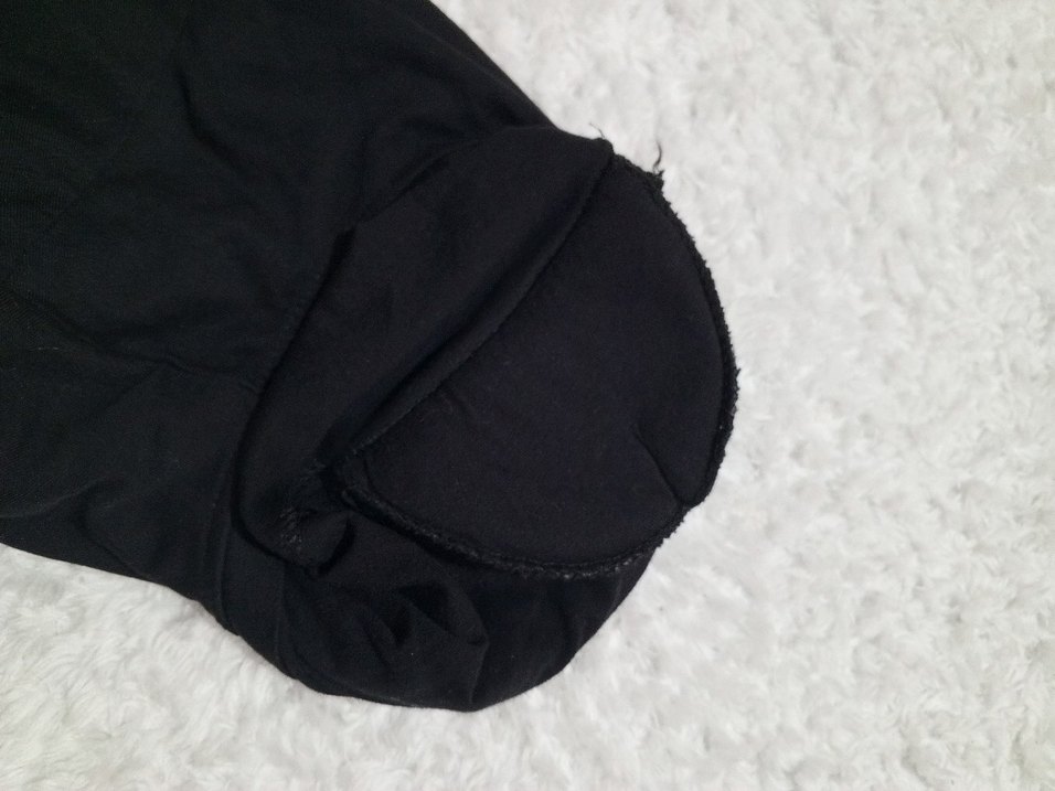 Siyah Baskılı Pamuklu Hamile Tişörtü - Görsel 3