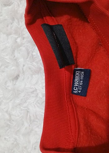 Erkek Çocuk Kırmızı Baskılı Sweatshirt - Görsel 2