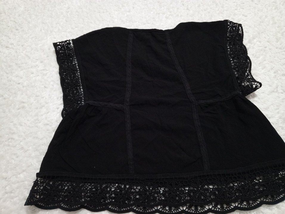 Düğmeli Siyah Bohem Kadın Panço - Görsel 2