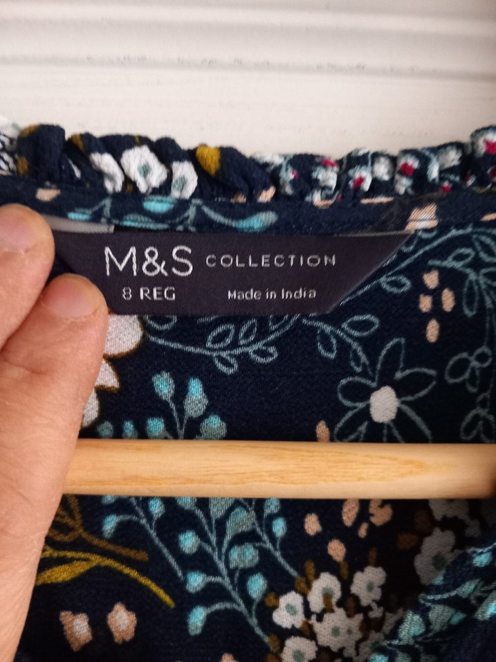 Bohem Stil Uzun Kollu Desenli Elbise - Görsel 2