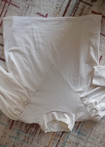 Beyaz Yüksek Yakalı Kadın badiy - Görsel 6