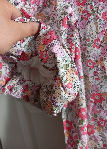 Pembe Desenli midi elbise - Görsel 2