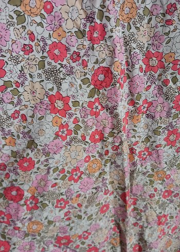 Pembe Desenli midi elbise - Görsel 3