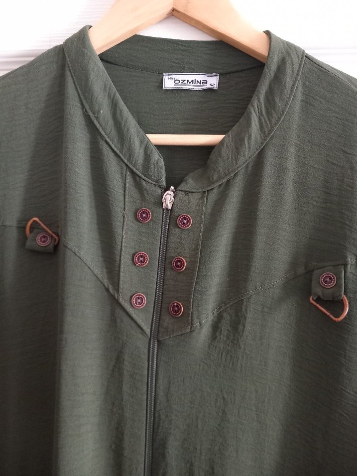 Düğmeli Uzun ayrobin - Görsel 2