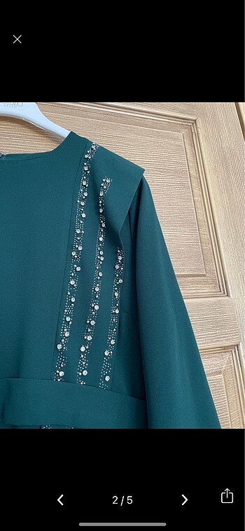 Zara Zümrüt yeşili büyük beden abiye