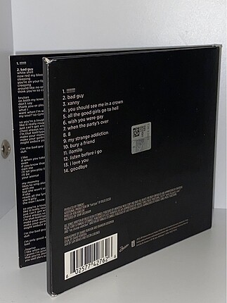 Beden Billie Eilish Cd WWAFAWDWG