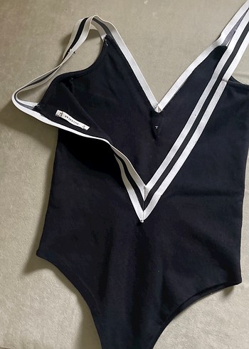 Çift Askılı Siyah Kadın Mayo - Görsel 5