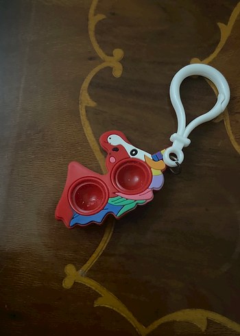 Renkli Papağan Figürlü Pop It Anahtarlık - Görsel 4