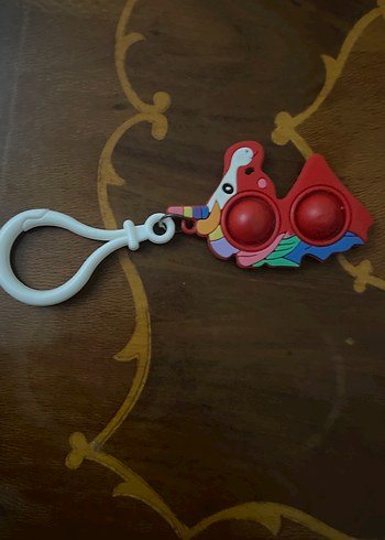 Renkli Papağan Figürlü Pop It Anahtarlık - Görsel 6