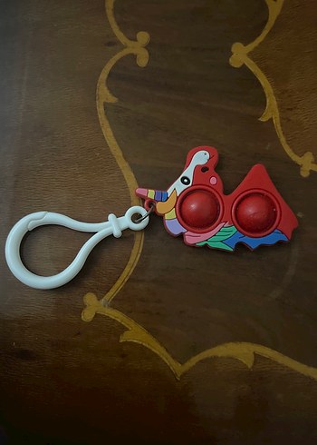 Renkli Papağan Figürlü Pop It Anahtarlık - Görsel 3