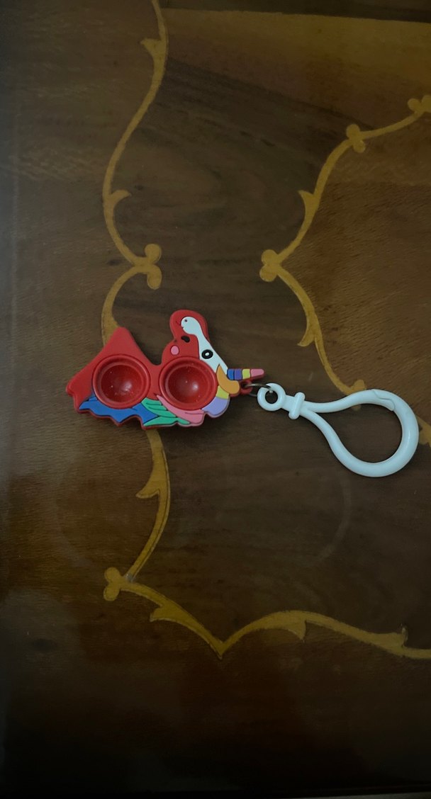 Renkli Papağan Figürlü Pop It Anahtarlık - Görsel 5