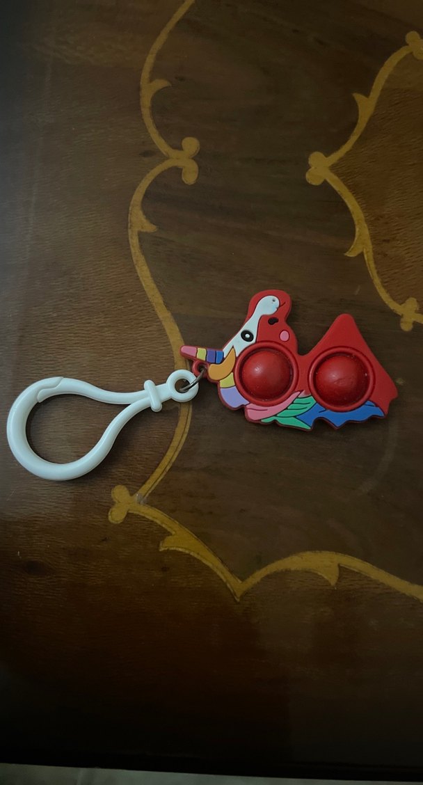 Renkli Papağan Figürlü Pop It Anahtarlık - Görsel 3