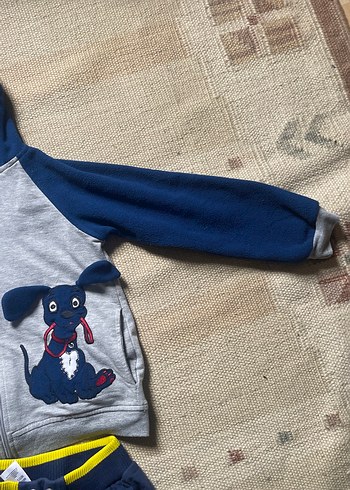 Kapüşonlu Fermuarlı Erkek Bebek Takımı 5-6 YAŞ - Görsel 5