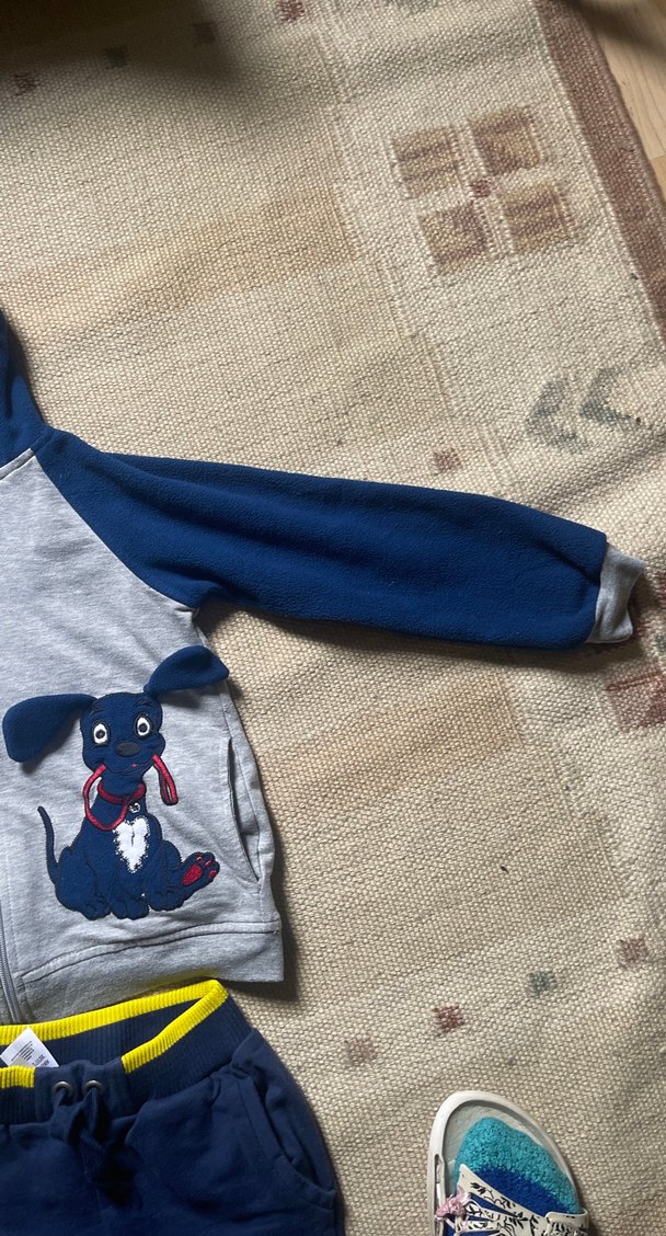 Kapüşonlu Fermuarlı Erkek Bebek Takımı 5-6 YAŞ - Görsel 5