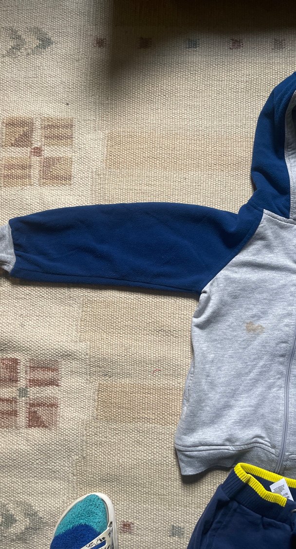 Kapüşonlu Fermuarlı Erkek Bebek Takımı 5-6 YAŞ - Görsel 4