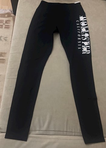 HOLLISTER XS BEDEN YENİ Siyah Baskılı Kadın Tayt - Görsel 4