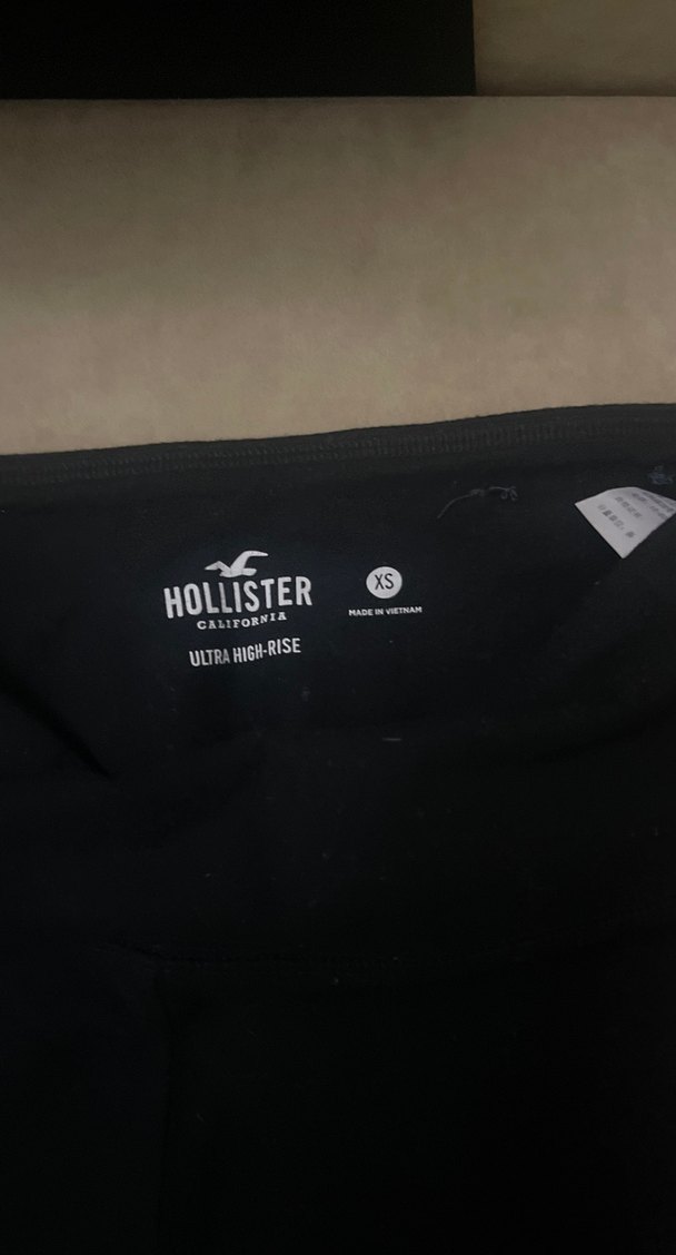 HOLLISTER  XS BEDEN YENİ Siyah Baskılı Kadın Tayt - Görsel 5