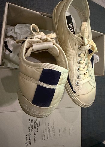 GOLDEN GOOSE Beyaz Bağcıklı Kadın Spor Ayakkabısı - Görsel 3