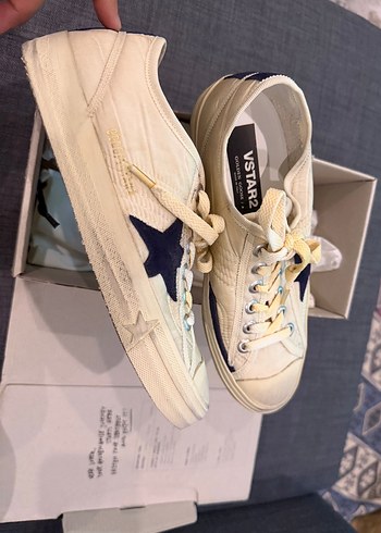 GOLDEN GOOSE Beyaz Bağcıklı Kadın Spor Ayakkabısı - Görsel 2