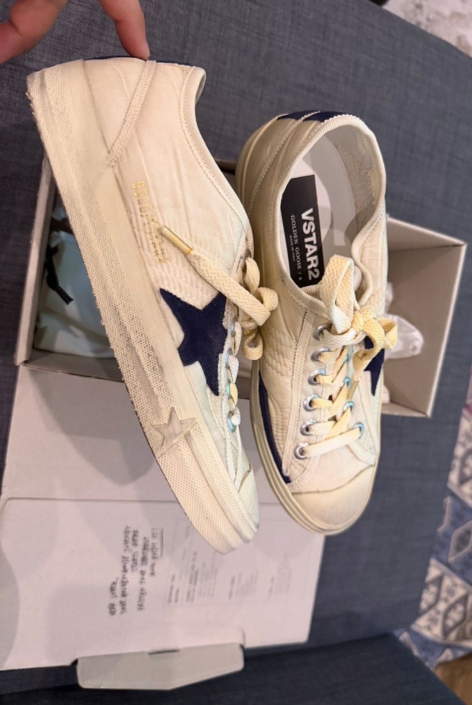 GOLDEN GOOSE Beyaz Bağcıklı Kadın Spor Ayakkabısı - Görsel 2