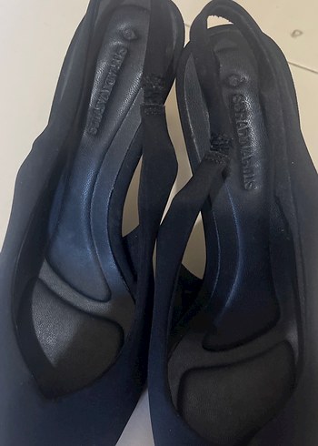 STRATİVARİUS 38 Siyah Tokalı Stiletto Kadın Topuklu Ayakkabı - Görsel 13