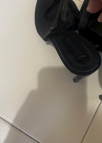 STRATİVARİUS 38 Siyah Tokalı Stiletto Kadın Topuklu Ayakkabı - Görsel 8