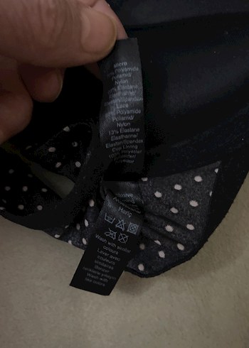 Siyah Puantiyeli Gotik Sütyen 75 A - Görsel 8