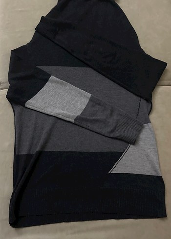 Gri Balıkçı Yaka Kadın Triko M Beden - Görsel 2