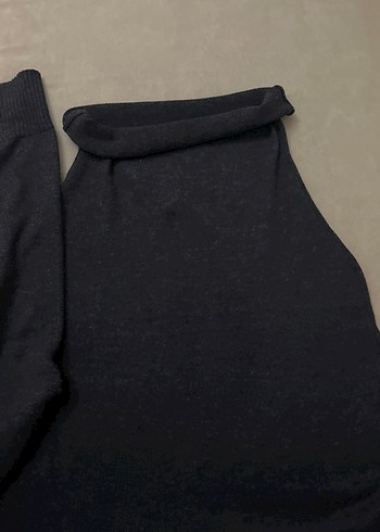 Gri Balıkçı Yaka Kadın Triko M Beden - Görsel 7