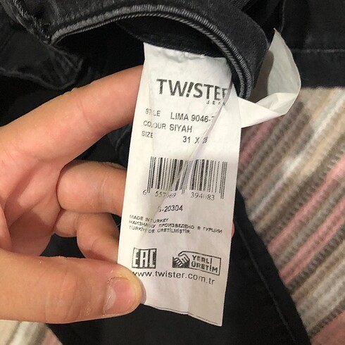 31 Beden gri Renk Esnek pantolon