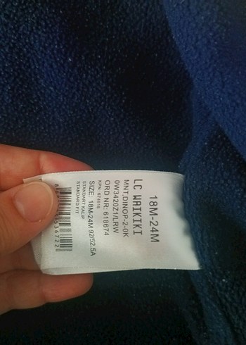 18-24 Ay Beden gri Renk Kapüşonlu Fermuarlı Erkek Çocuk Yağmurluk