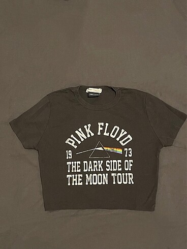 Pull&Bear Pink Floyd Lisanslı crop tişört