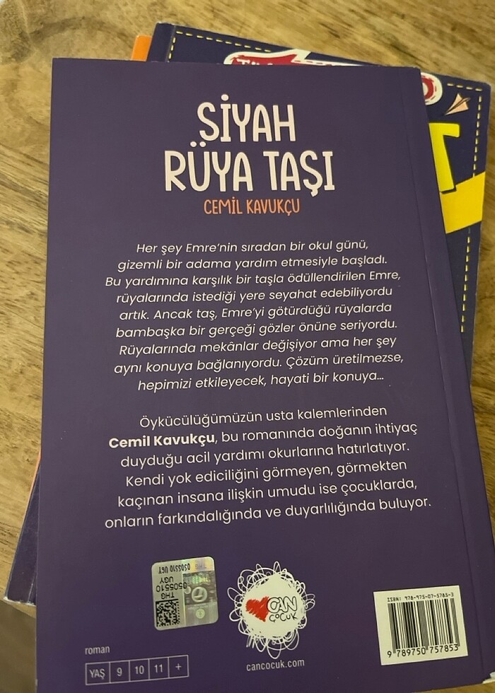 Siyah rüya taşı çocuk kitabı yazar Cemil kavukçu - Görsel 2