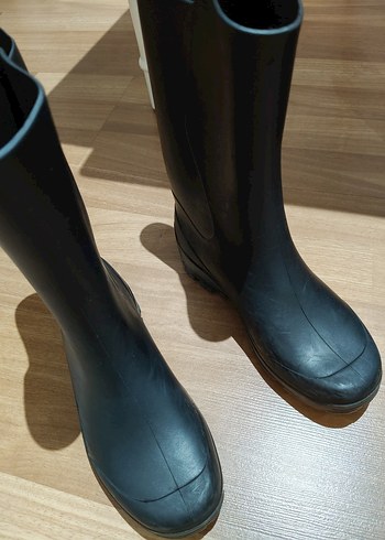 Siyah Lastik Yağmur Çizmesi - Görsel 2
