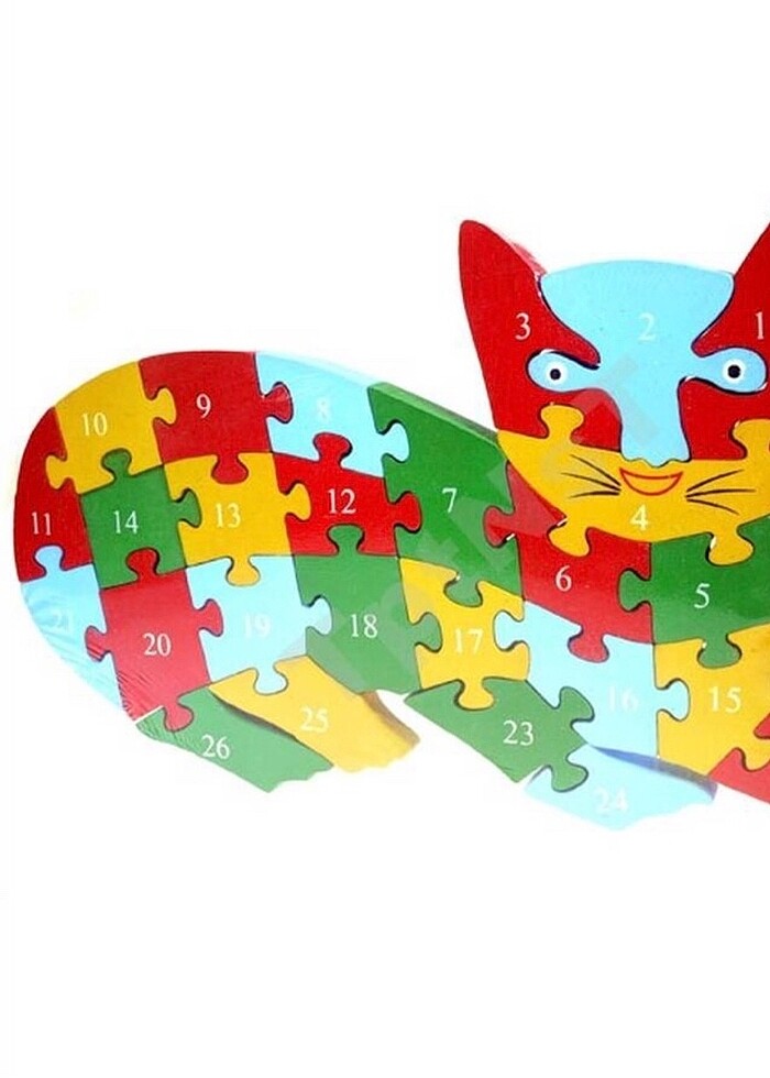 Ahşap kedi puzzle - Görsel 2