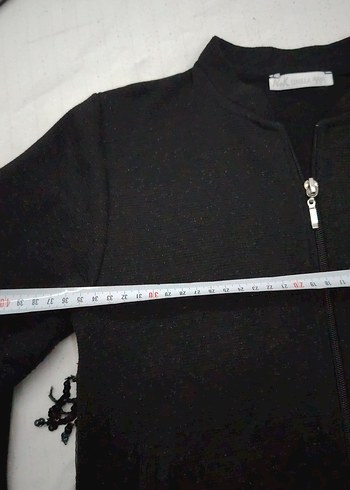 Kız Çocuk Siyah Payetli Nakışlı hırka - Görsel 8