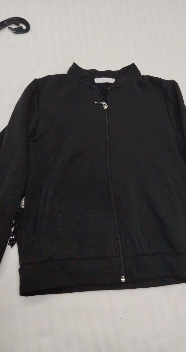 Kız Çocuk Siyah Payetli Nakışlı hırka - Görsel 2