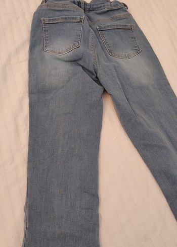 Kız çocuk Açık Mavi Denim Normal Paça Jean - Görsel 5