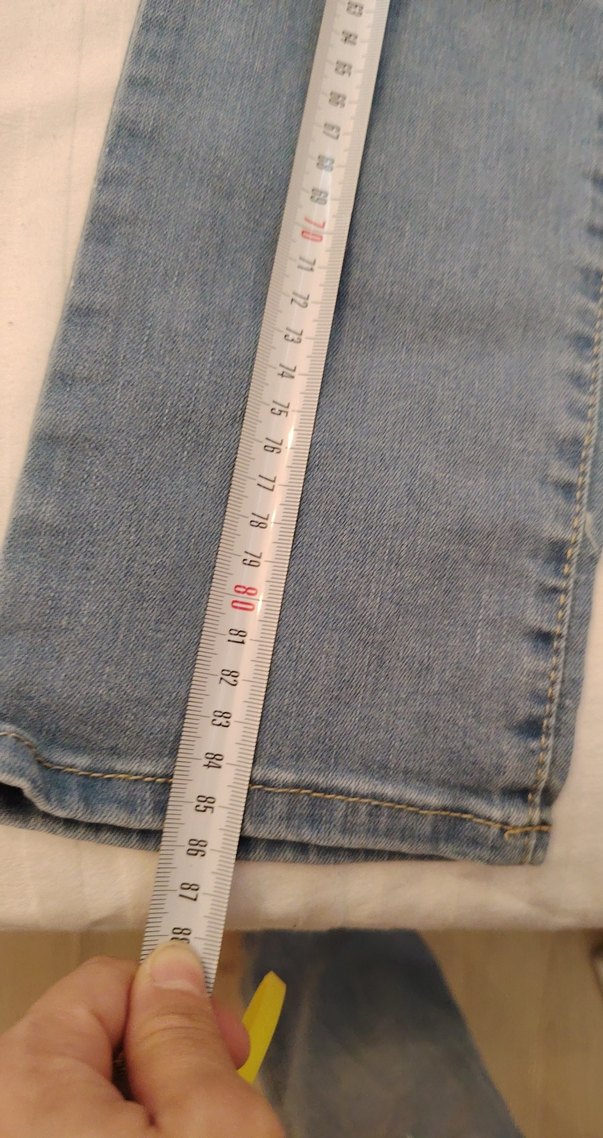 Kız çocuk Açık Mavi Denim Normal Paça Jean - Görsel 2
