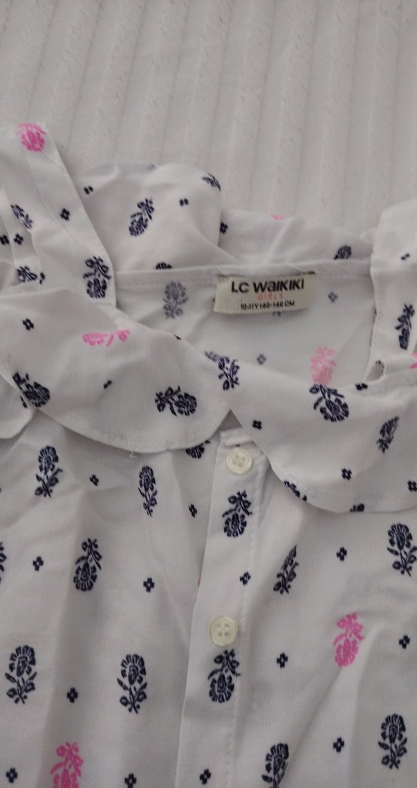 Baskılı, Pamuklu, Düğmeli Bohem Bluz kız çocuk - Görsel 3