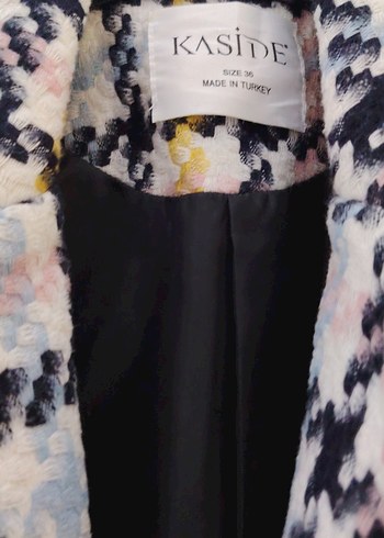 Pastel Renkli Midi Kadın Ceket - Görsel 2