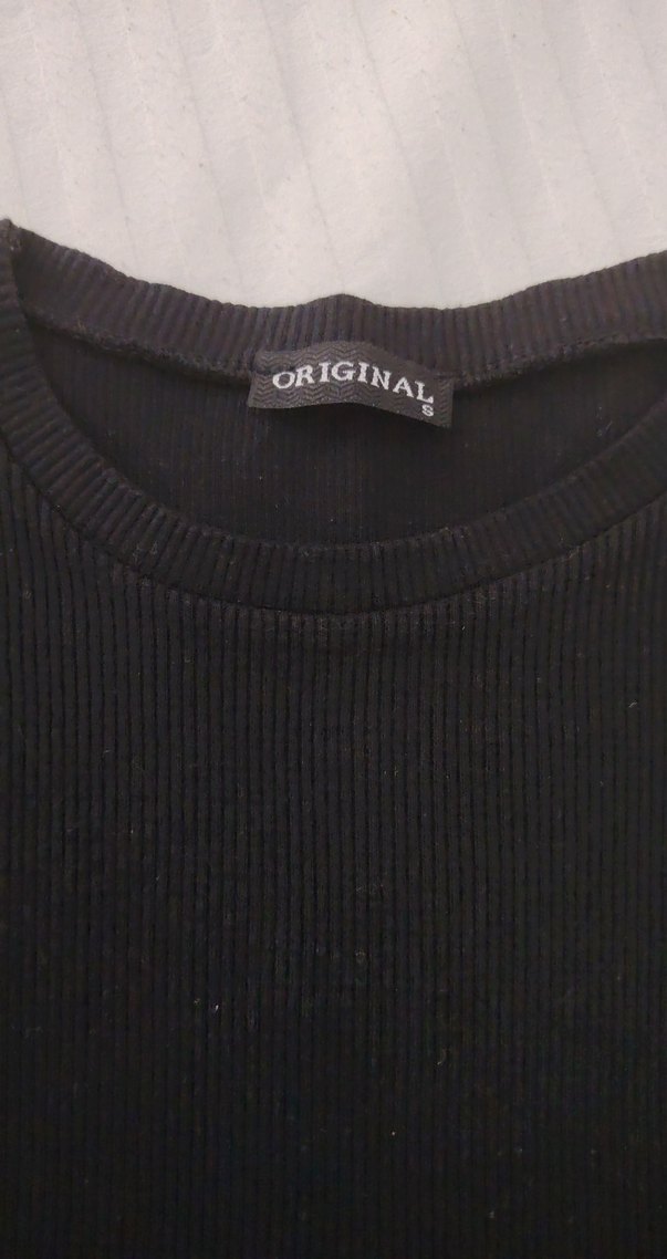 Kız Çocuk Siyah Kısa Kollu Esnek Tişört - Görsel 4