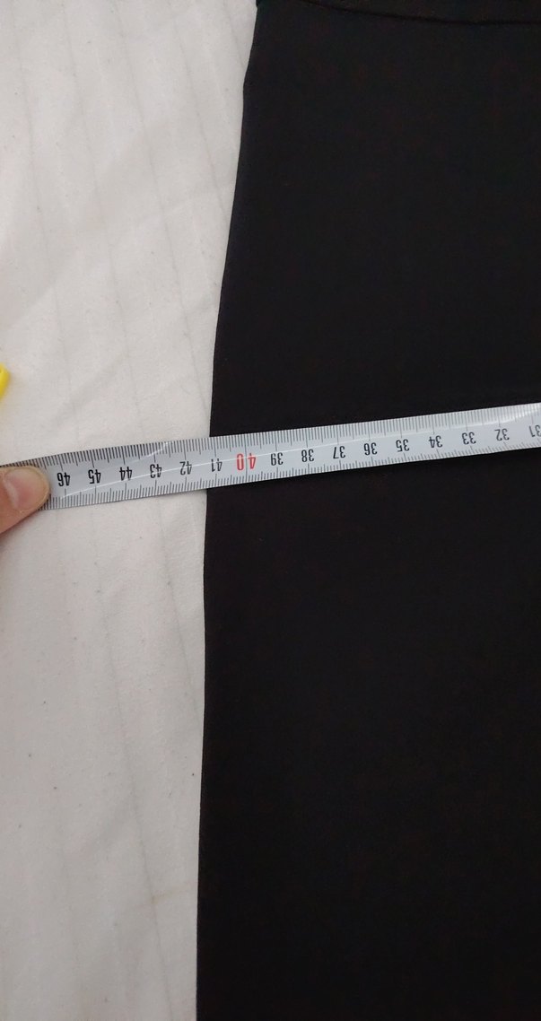 Siyah Midi Kumaş Kadın Pantolon - Görsel 3