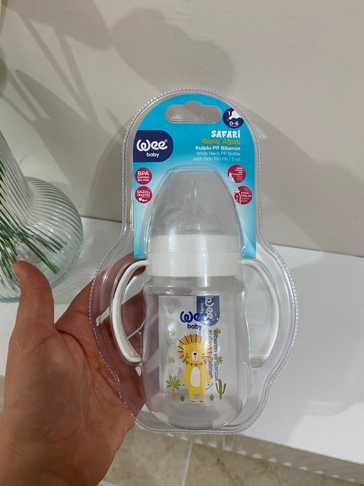 Wee Baby Safari Desenli Renkli Bebek Biberonu - Görsel 2